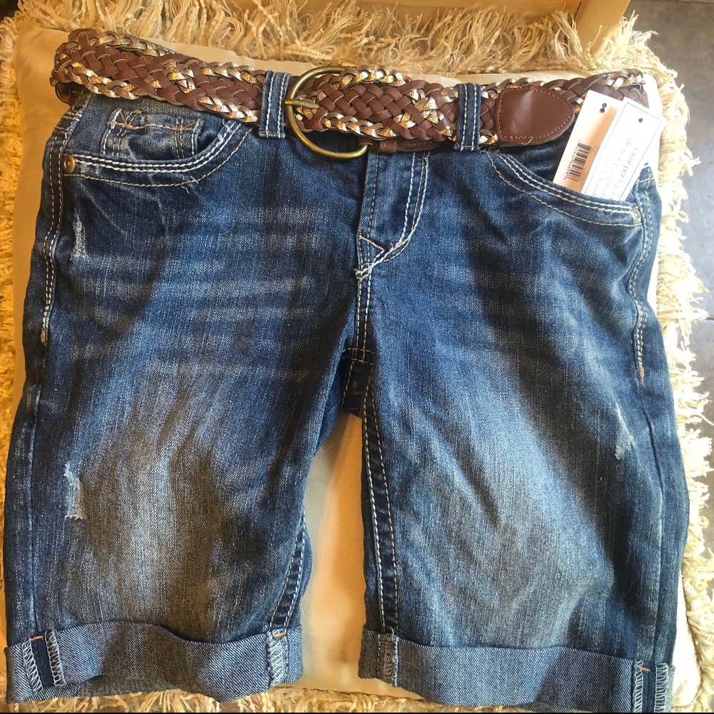 Womens Girls Juniors Denim Jean Shorts Size 3 NWT